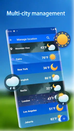 Wettervorhersage - Widget screenshot