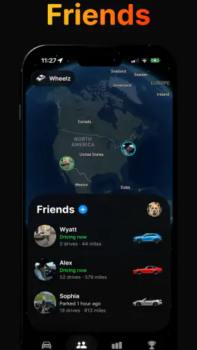Wheelz - Social Drive Tracker screenshot