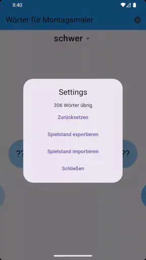 Wörter für Montagsmaler screenshot