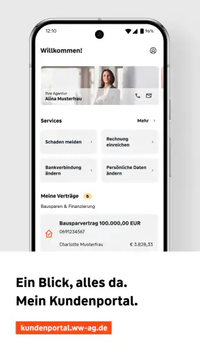 W&W Kundenportal screenshot