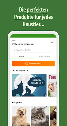 zooplus - Tierbedarf Online screenshot