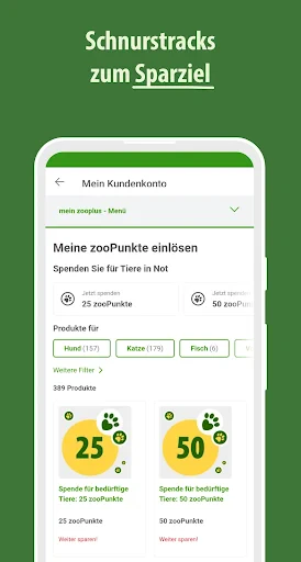 zooplus - Tierbedarf Online screenshot