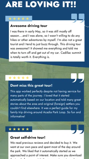 Acadia National Park GPS Tour screenshot