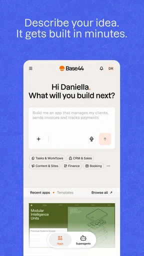 Base44: Build Apps with AI screenshot
