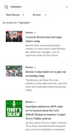 cleveland.com: Browns News screenshot
