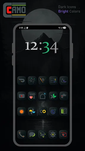Camo Dark Icon Pack screenshot