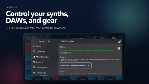 MuseLead Synthesizer screenshot