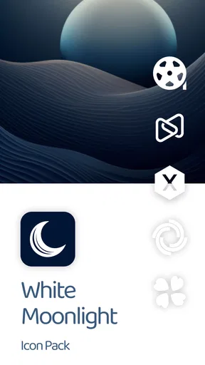 White Moonlight Icon Pack screenshot