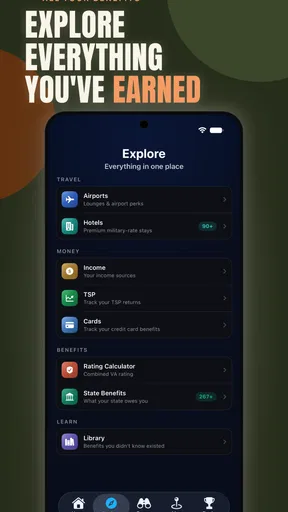 Military Benefits App screenshot