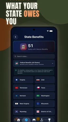 Military Benefits App screenshot