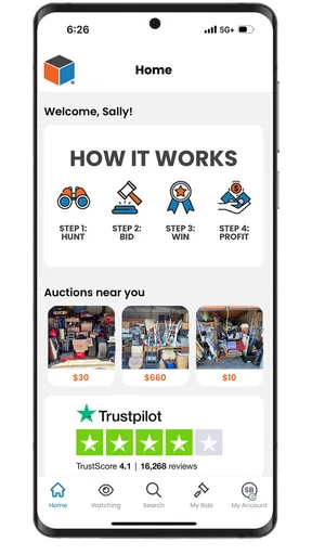 StorageTreasures Auction App screenshot