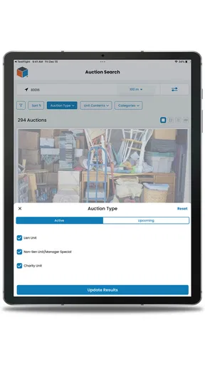 StorageTreasures Auction App screenshot