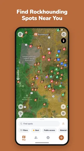 RockHoundR: Rockhounding Map screenshot