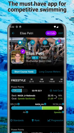Swimmetry screenshot