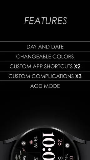 Simple Floral Watch Face screenshot