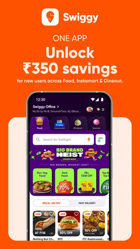 Swiggy: Food Instamart Dineout screenshot