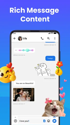 Messages: Text SMS Home App screenshot