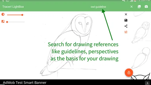 Tracer!  Lightbox tracing app screenshot