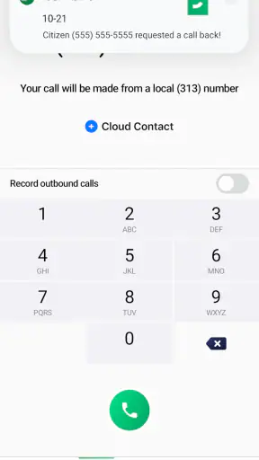 10-21 Police Phone screenshot