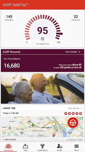 AARP SafeTrip™ screenshot