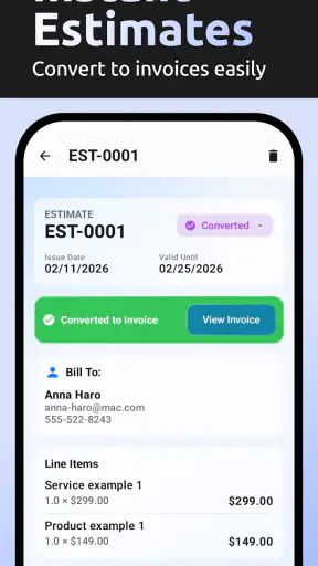 AI Invoice & Estimate Maker screenshot
