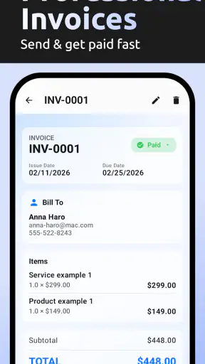 AI Invoice & Estimate Maker screenshot