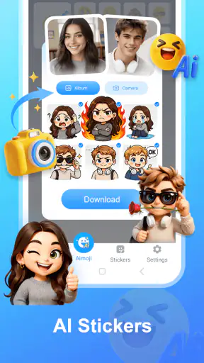 AImoji Keyboard - AI Stickers screenshot