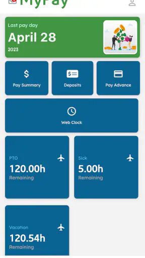AllianceHCM MyPay screenshot