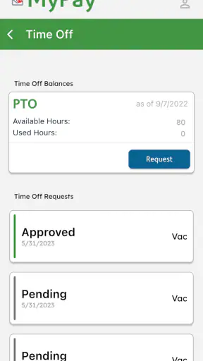 AllianceHCM MyPay screenshot