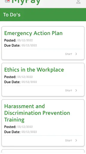 AllianceHCM MyPay screenshot