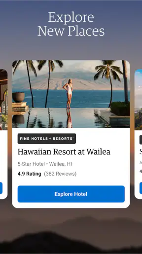 Amex Travel screenshot
