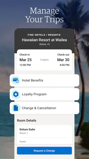 Amex Travel screenshot