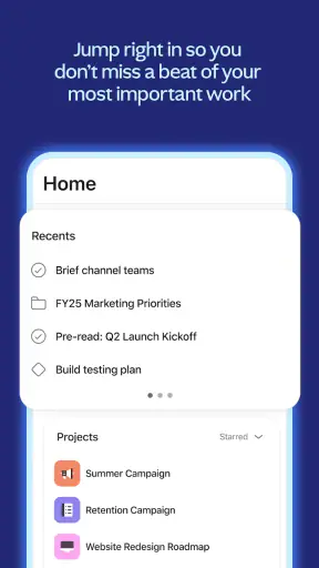 Asana: Where work connects screenshot