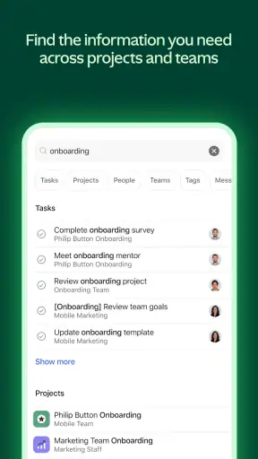 Asana: Where work connects screenshot