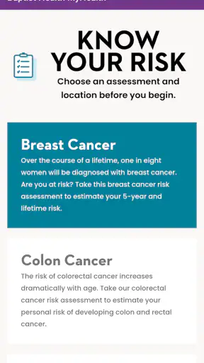 Baptist Health MyHealth screenshot