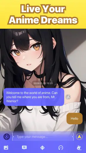 Bella: Anime Characters Chat screenshot
