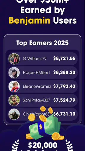 Benjamin - Earn Cash Rewards screenshot