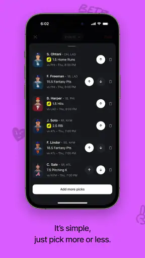 Betr Fantasy & Sportsbook screenshot