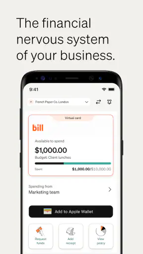 BILL Spend & Expense (Divvy) screenshot