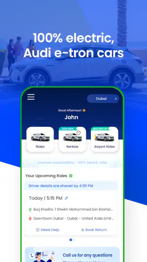 BluSmart:Premium Cabs in Dubai screenshot