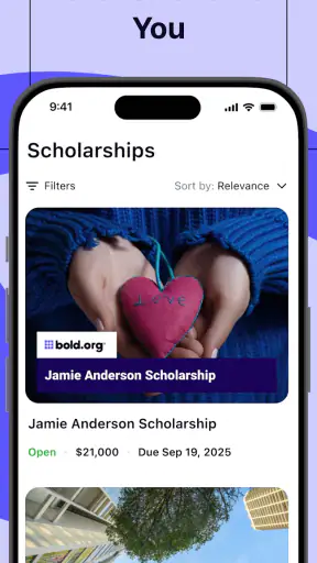 Bold.org: Scholarships screenshot