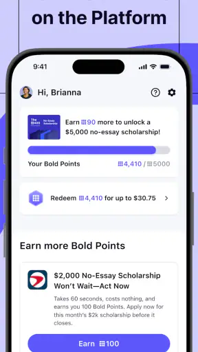 Bold.org: Scholarships screenshot