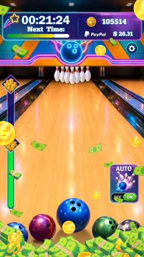 Bowling Ball - REAL MONEY GAME screenshot