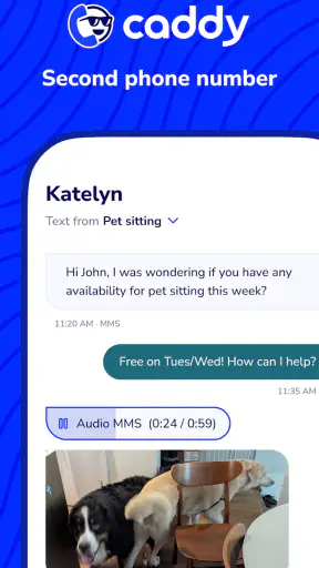Caddy - Second Phone Number screenshot