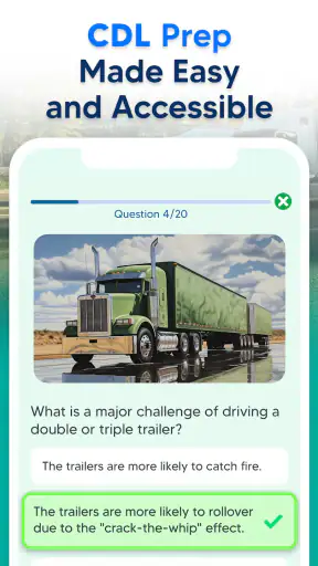 CDL Prep Practice Test 2026 screenshot