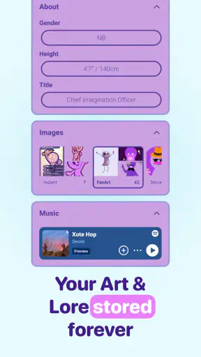 CharacterHub: OCs, Art, Lore screenshot