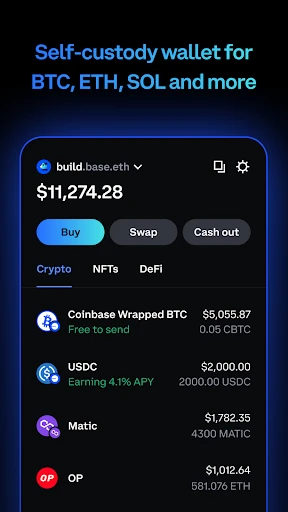 Coinbase Wallet: NFTs & Crypto screenshot