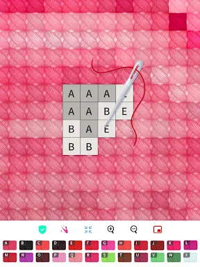 Color by Letter: Sewing game screenshot
