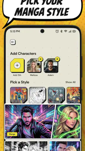 Comics AI: Comic & Manga Maker screenshot