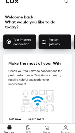 Cox Panoramic Wifi screenshot